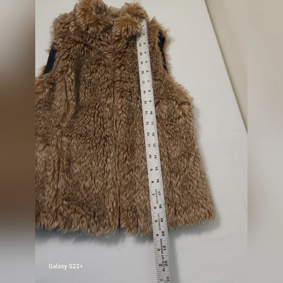 Zara Kids Tan Furry Vest Size 8.   #G13 - Picture 11 of 16